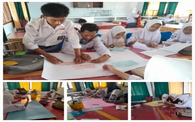Kelas X Fase E SMK Wonokromo Surabaya melaksanakan P5 Kurikulum Merdeka dengan tema: Kearifan Lokal